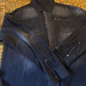 Blue jean casual shirt. NEVER WORN!!!!!